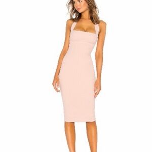 NOOKIE Elegant halter Pink Bodycon Dress